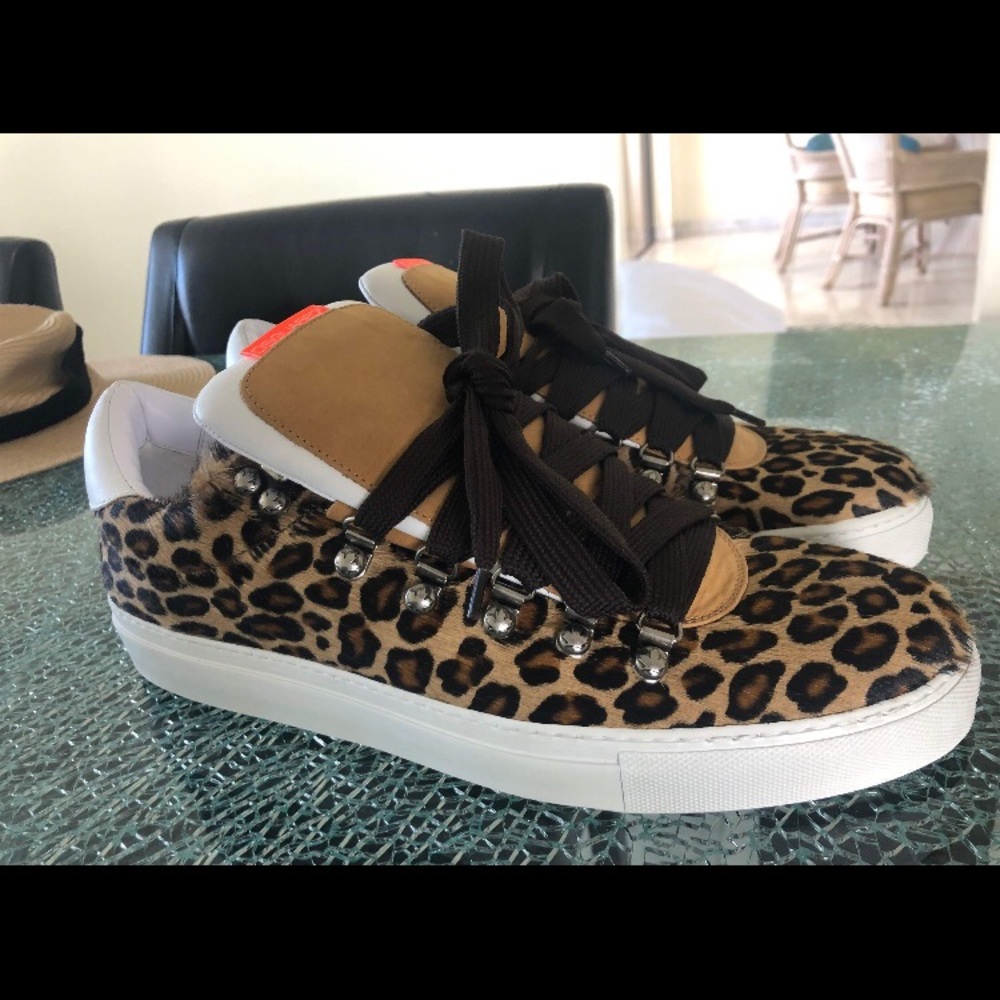 Dsquared2 Cheetah Print Men Sneakers